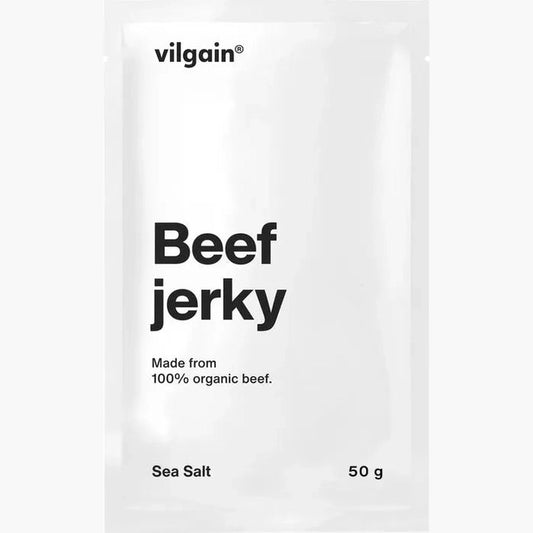 Vilgain Økologisk beef jerky - havsalt