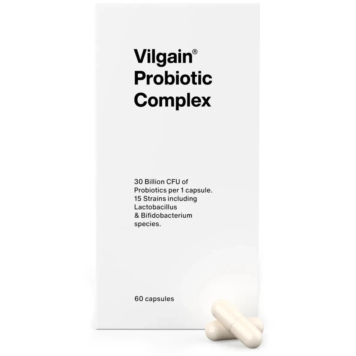 Vilgain Probiotisk kompleks - 60 kapsler - Norgain