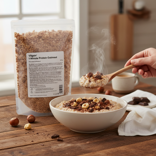 Vilgain 1 minutt proteinhavregryn - rask, proteinrik frokost (400g) - Norgain