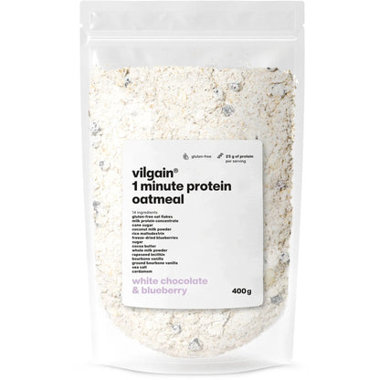 Vilgain 1 minutt proteinhavregryn - rask, proteinrik frokost (400g)