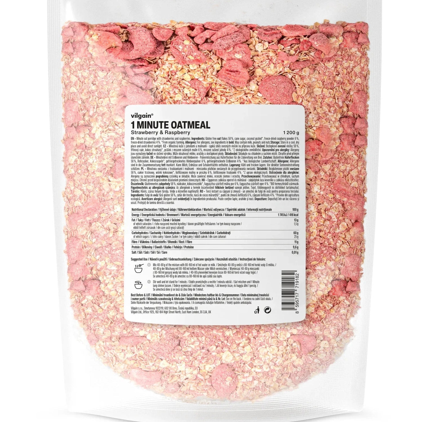 Vilgain 1 minutt havregryn