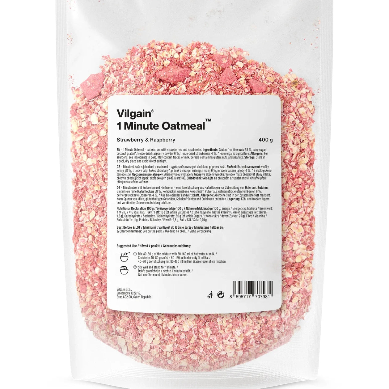 Vilgain 1 minutt havregryn