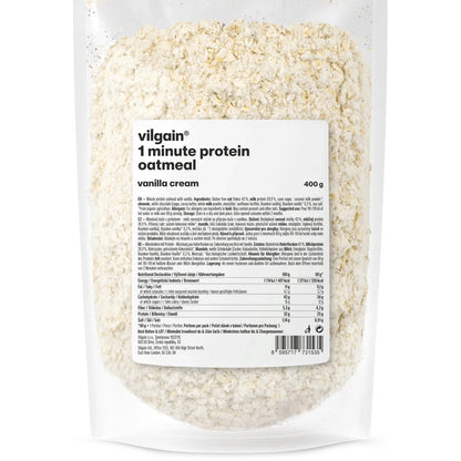 Vilgain 1 minutt proteinhavregryn - rask, proteinrik frokost (400g) - Norgain