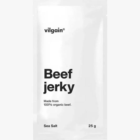 Vilgain Økologisk beef jerky - havsalt