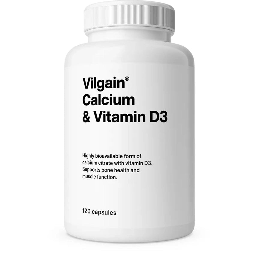 Vilgain Kalsium & Vitamin D3 - 120 kapsler