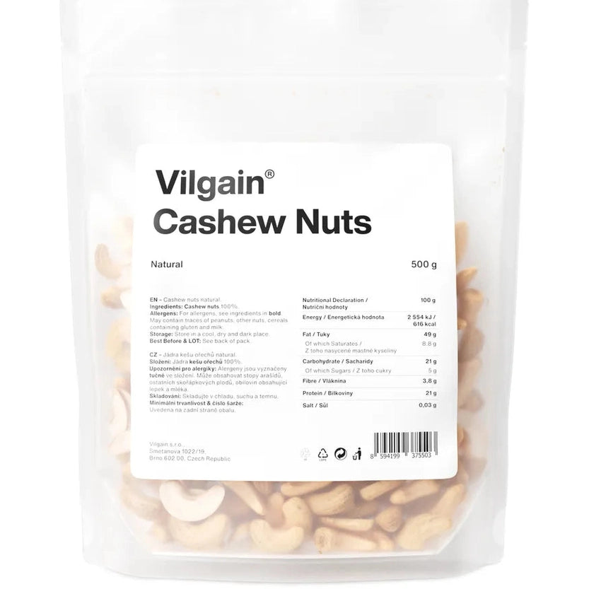 Vilgain Cashewnøtter Natural