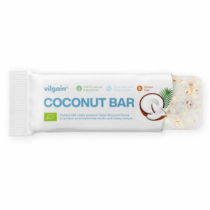Vilgain Økologisk Kokosbar - 30g - Norgain