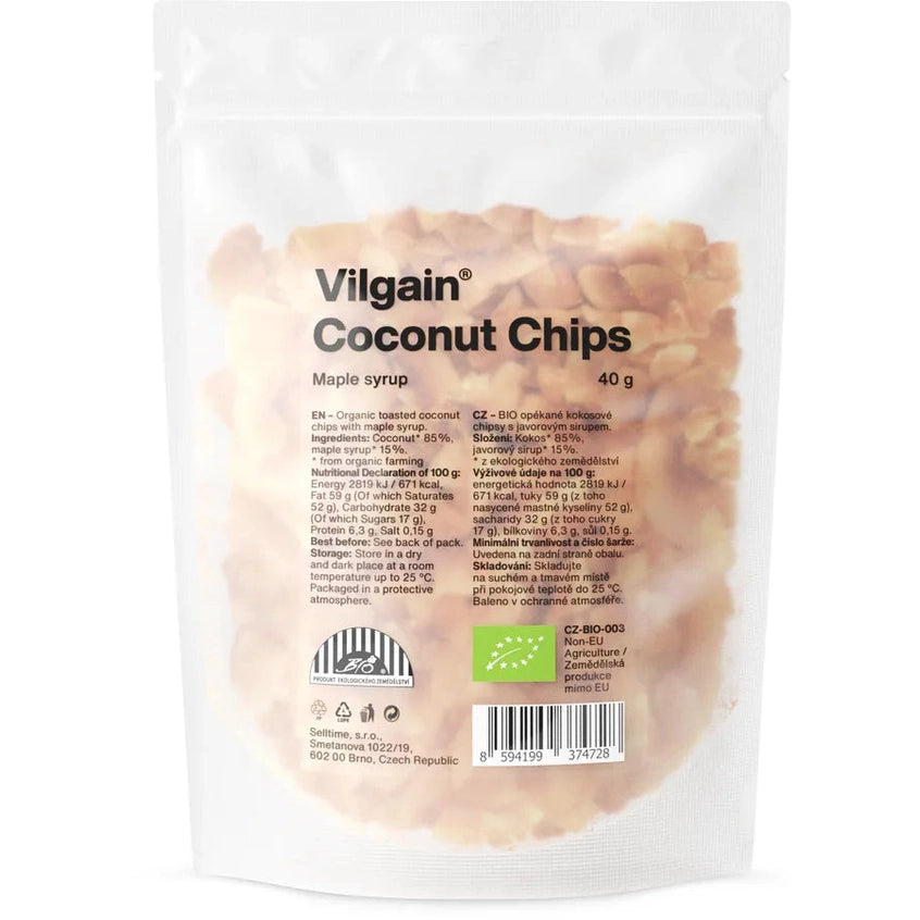 Vilgain Økologisk Kokosflak - 40g