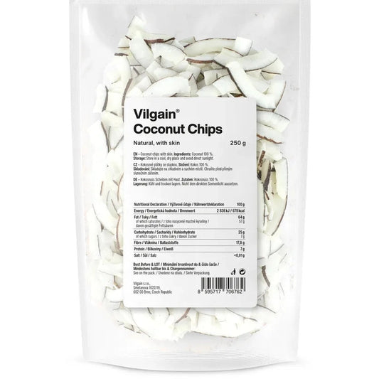 Vilgain Kokosflak med skall - 250g
