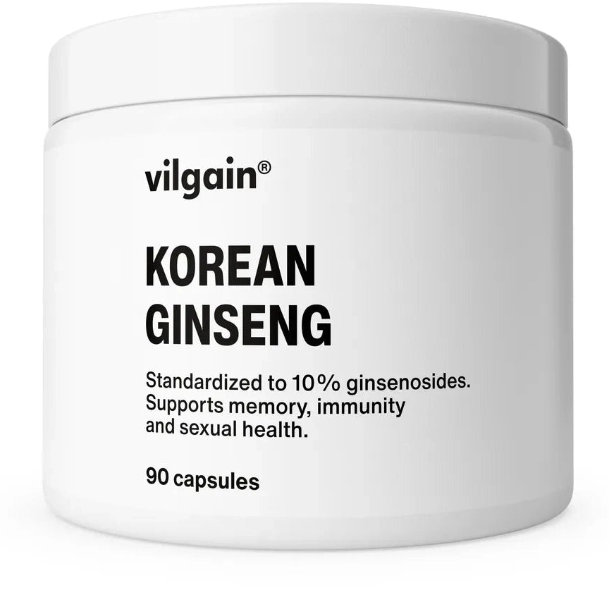 Vilgain Koreansk Ginseng - 90 kapsler