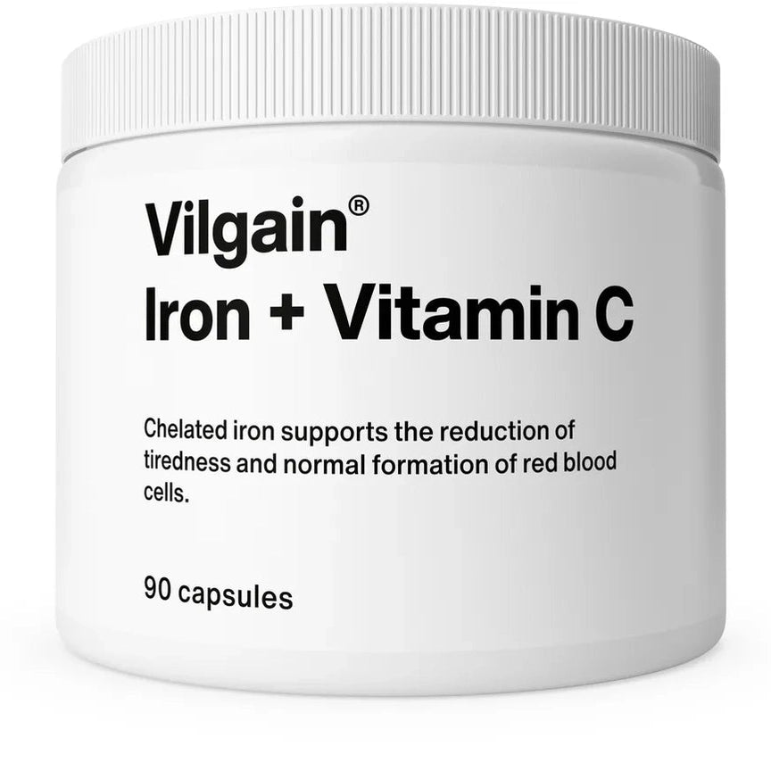 Vilgain Jern & Vitamin C - 90 kapsler