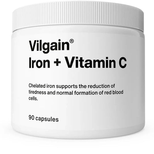 Vilgain Jern & Vitamin C - 90 kapsler