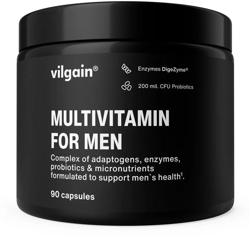 Vilgain Multivitamin for menn - 90 kapsler - Norgain