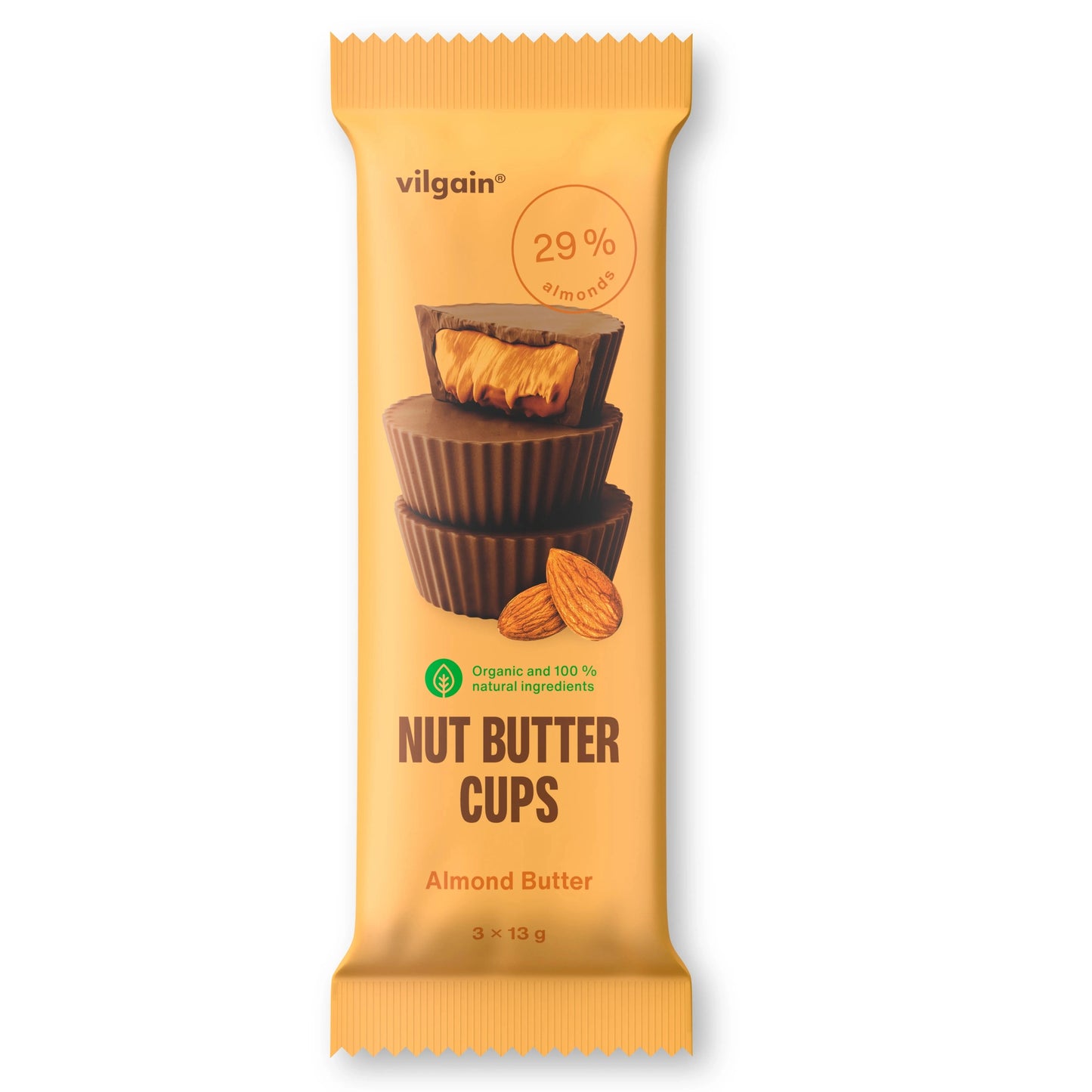 Vilgain Organic Nut Butter Cups 39 g - Norgain
