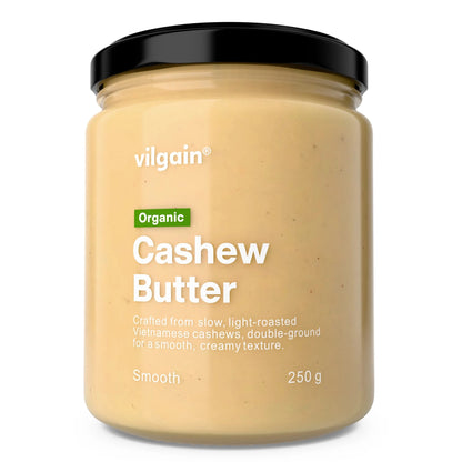 Vilgain Økologisk lettristet cashewnøttsmør - 250g - Norgain