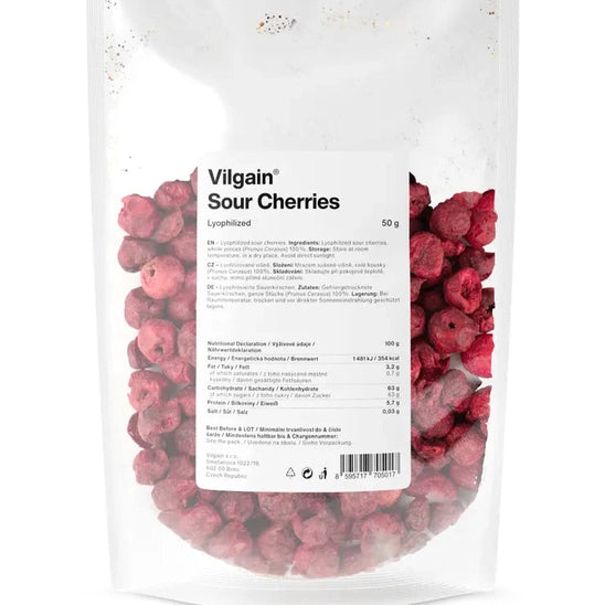 Vilgain Frystørkede Kirsebær
