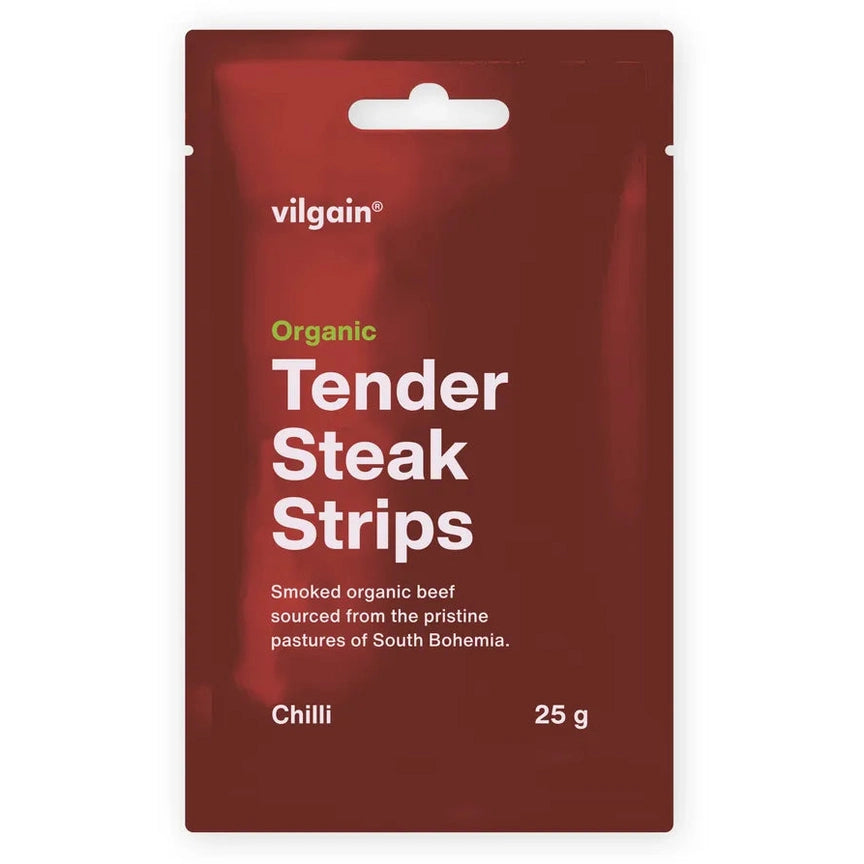 Vilgain Økologisk Steak Strips - 25g