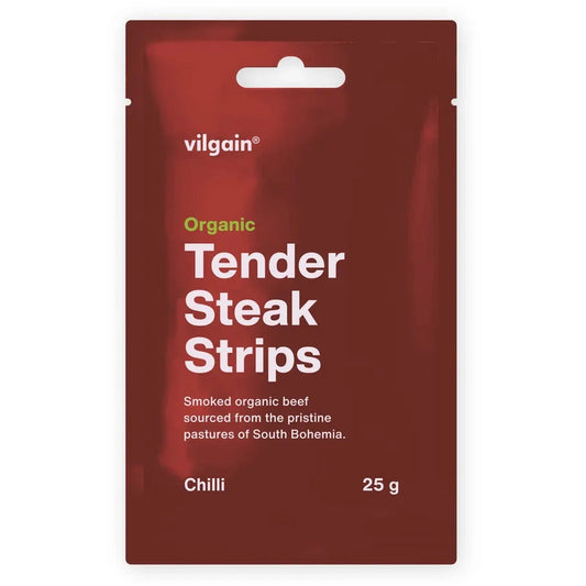 Vilgain Økologisk Steak Strips - 25g