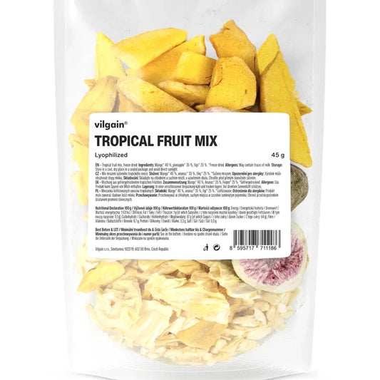 Vilgain Frysetørket Tropisk Frukt - 45g
