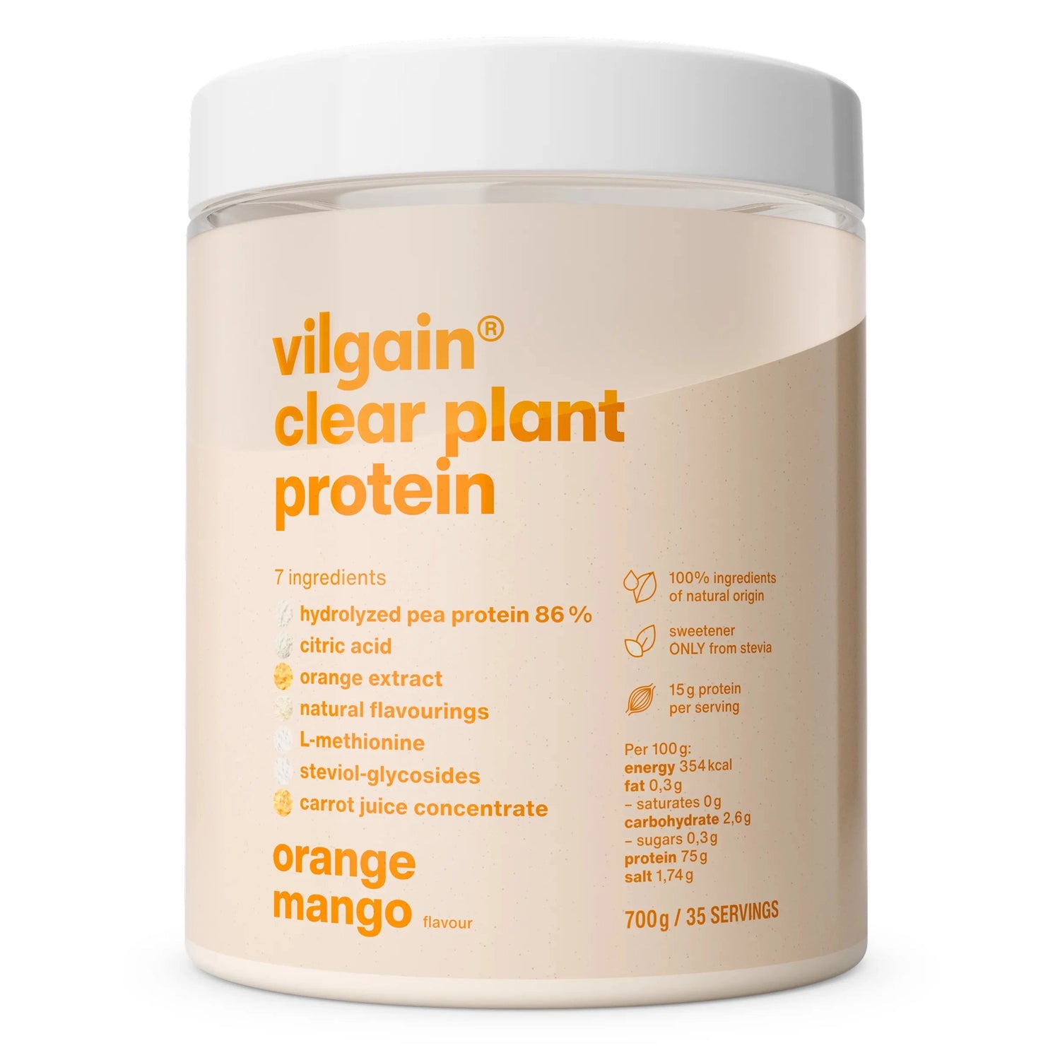 Vilgain Clear Plant Protein - 700g - Norgain