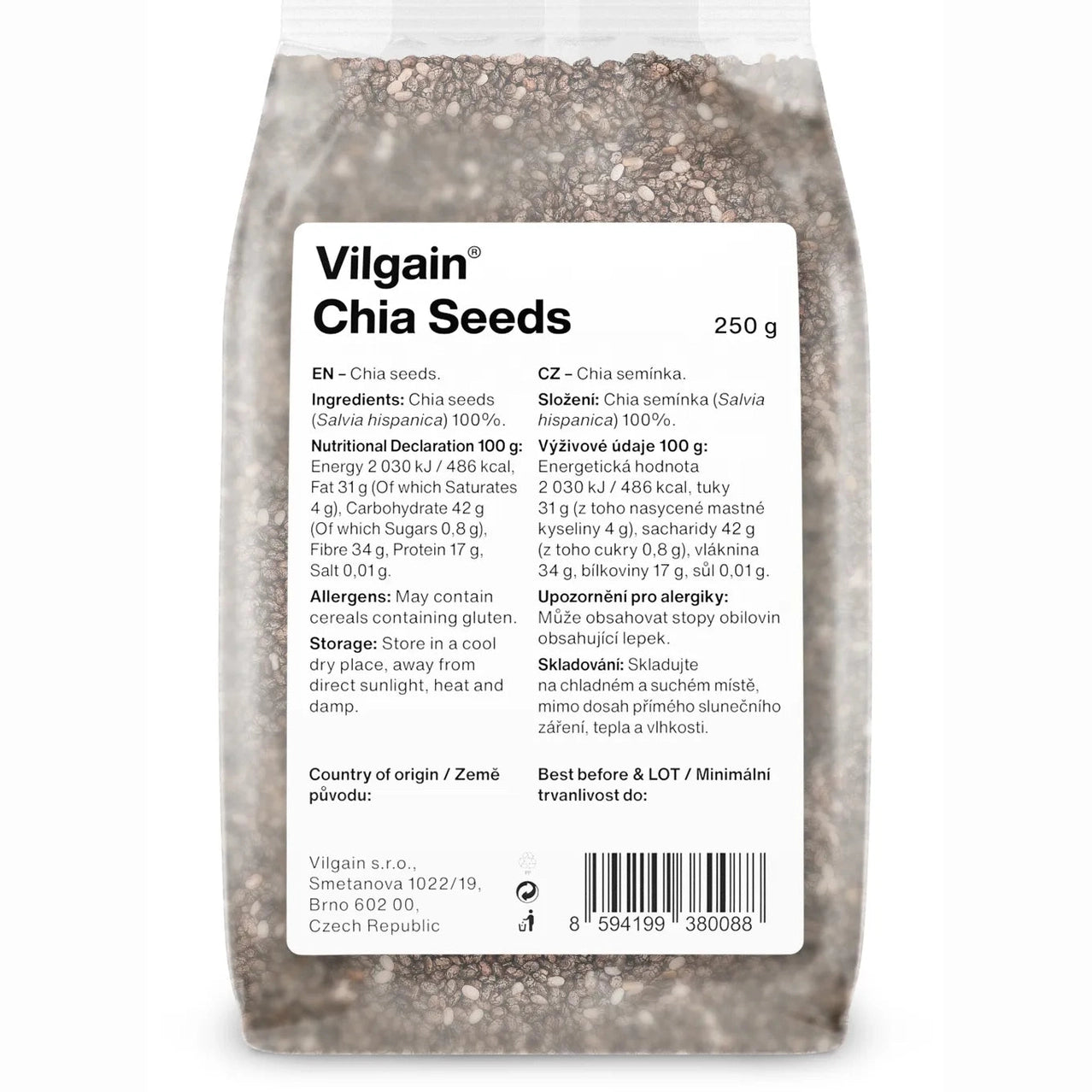 Vilgain Chiafrø - 250g
