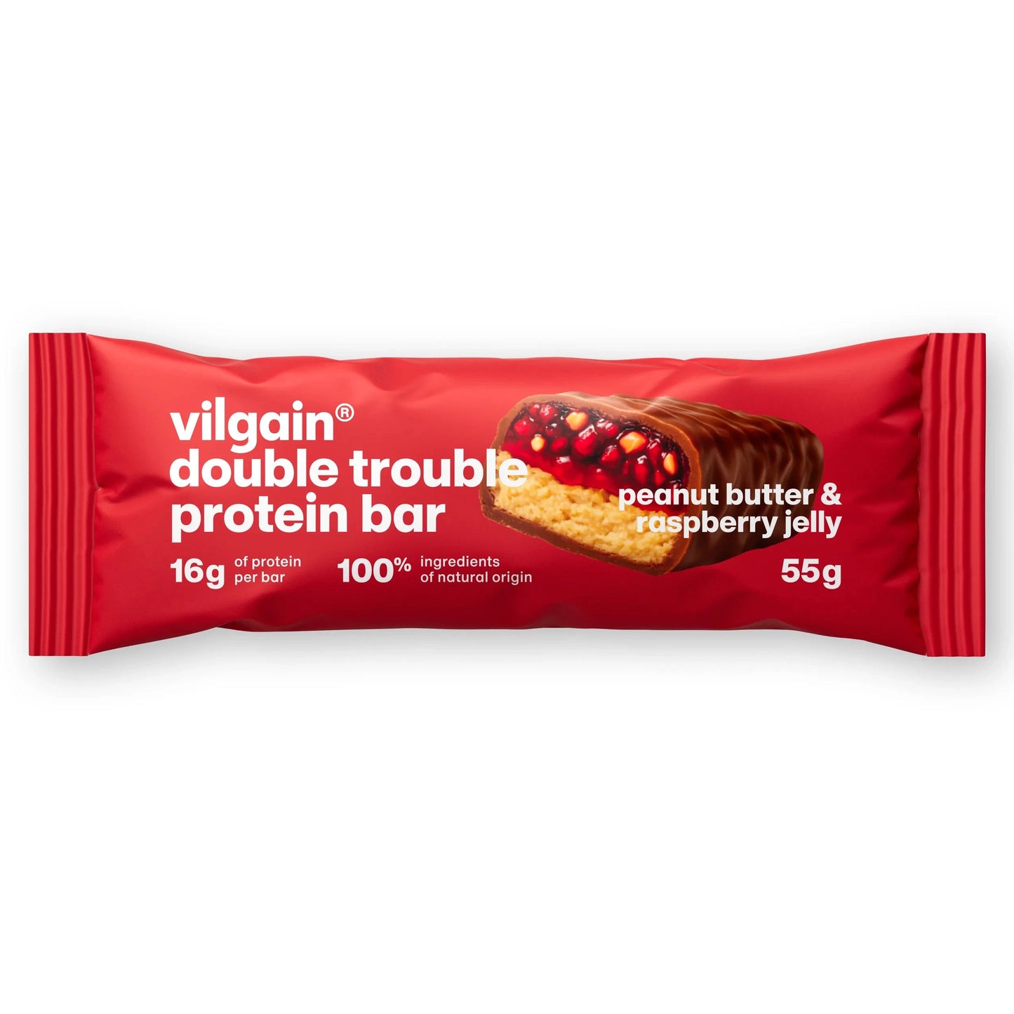 Vilgain Double Trouble Proteinbar - 55g - Norgain