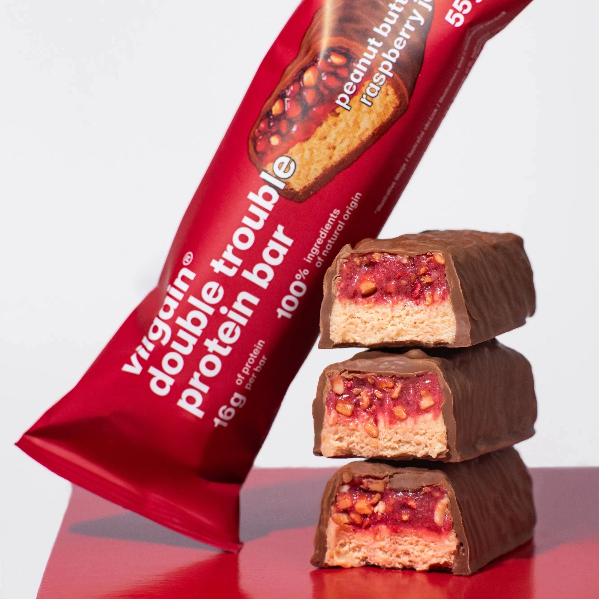 Vilgain Double Trouble Proteinbar - 55g - Norgain