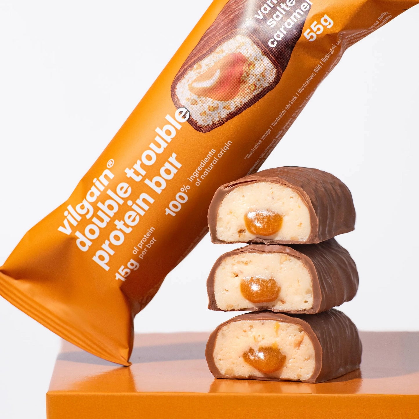 Vilgain Double Trouble Proteinbar - 55g - Norgain